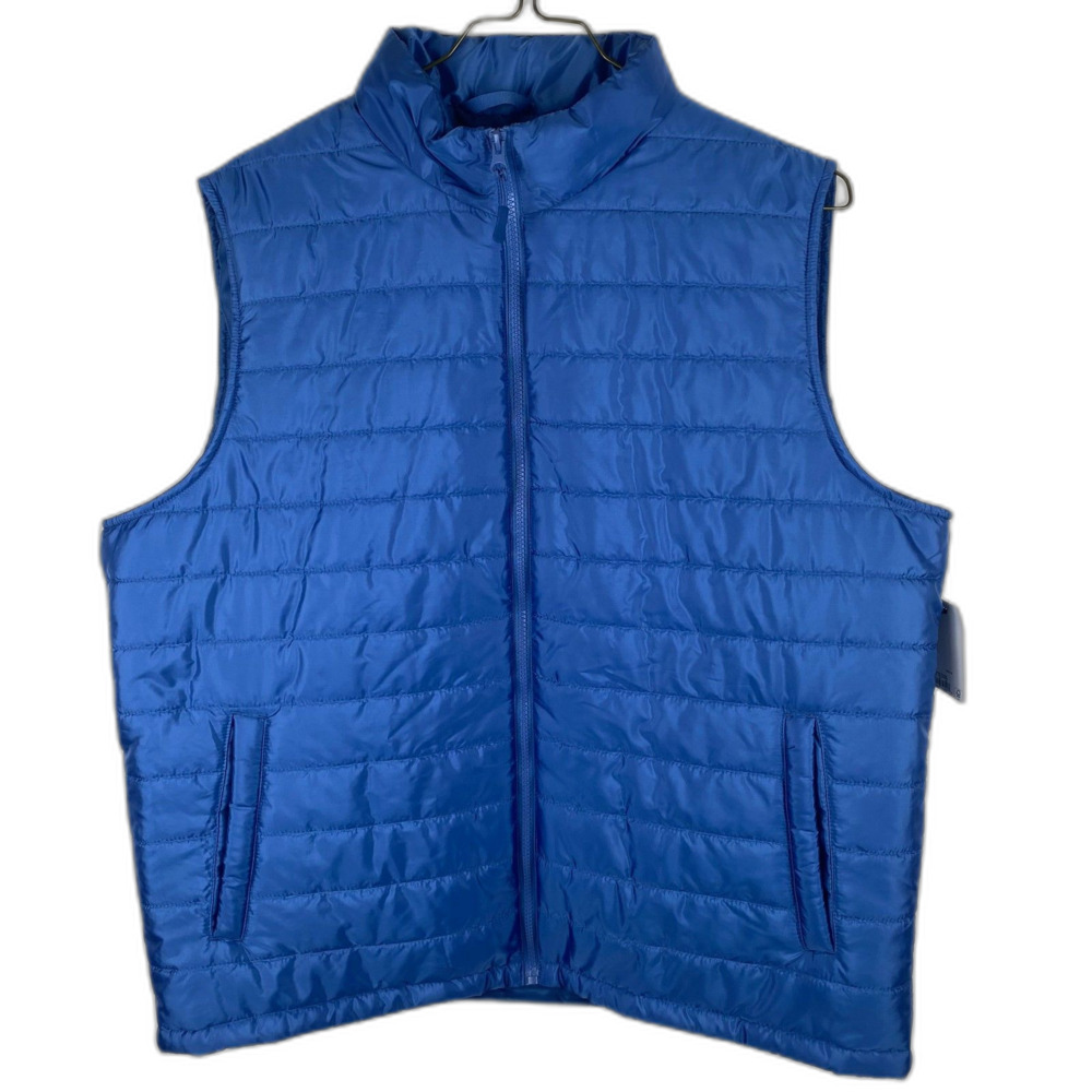Sonoma Men’s Blue Puffer Vest XL NWT Insulated Lightweight Zip Up Jacket